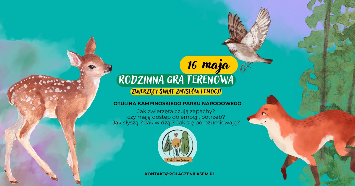 Rodzinna Gra Terenowa pt.: ZWIERZĘCY ŚWIAT ZMYSŁÓW I EMOCJI
